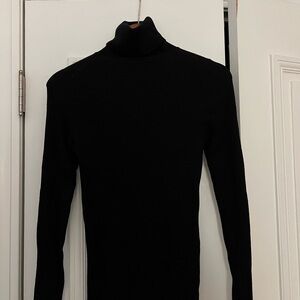 Theory stretchy black Turtleneck Sweater